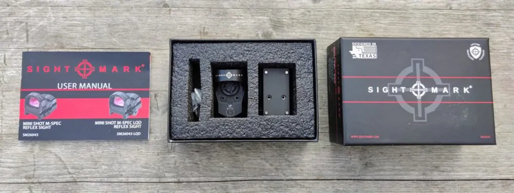 Mini Shot M-Spec di Sightmark unboxing